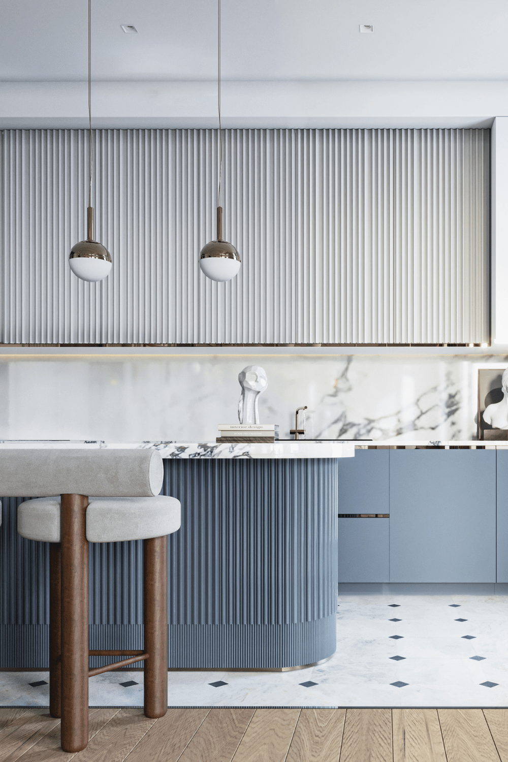 blue kitchen island ideas