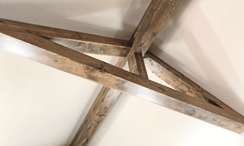 reclaimed wood beams