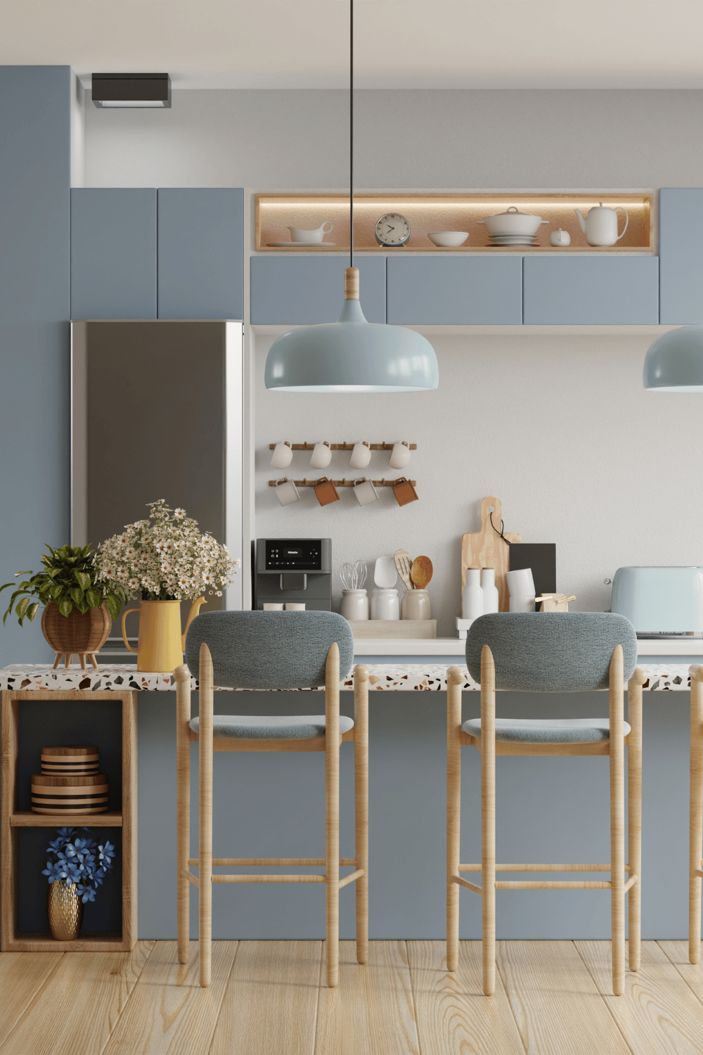 blue kitchen island ideas