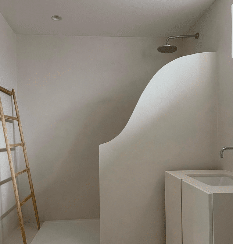 microcement bathroom wall covering