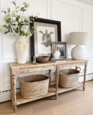 How To Style A Console Table: 13 Practical Tips & Ideas - Sleek-chic ...