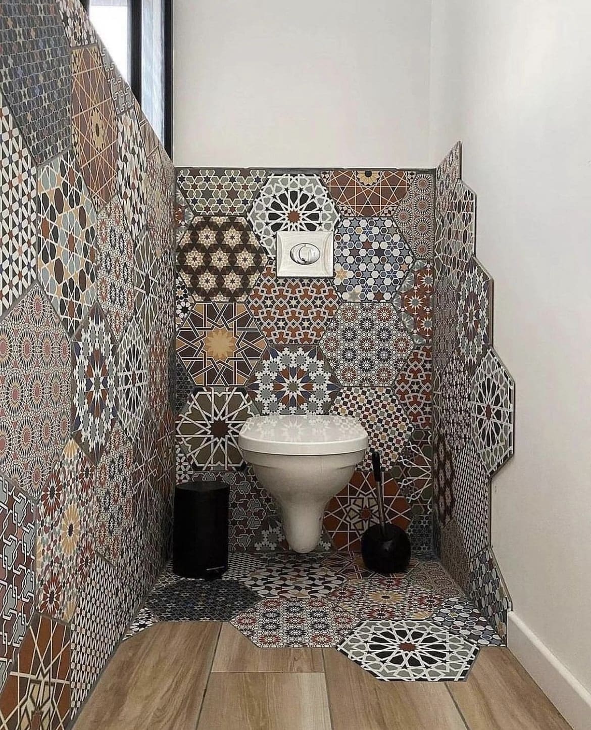 half tiled bathroom ideas