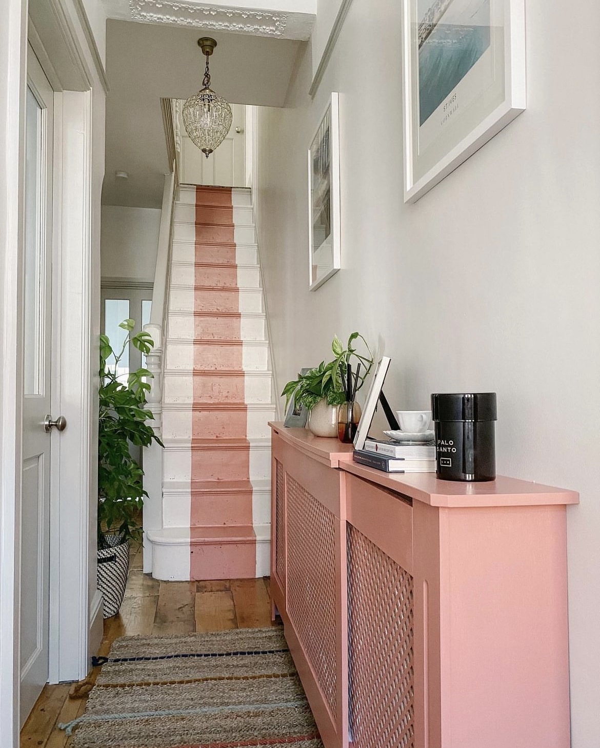 pink hallway