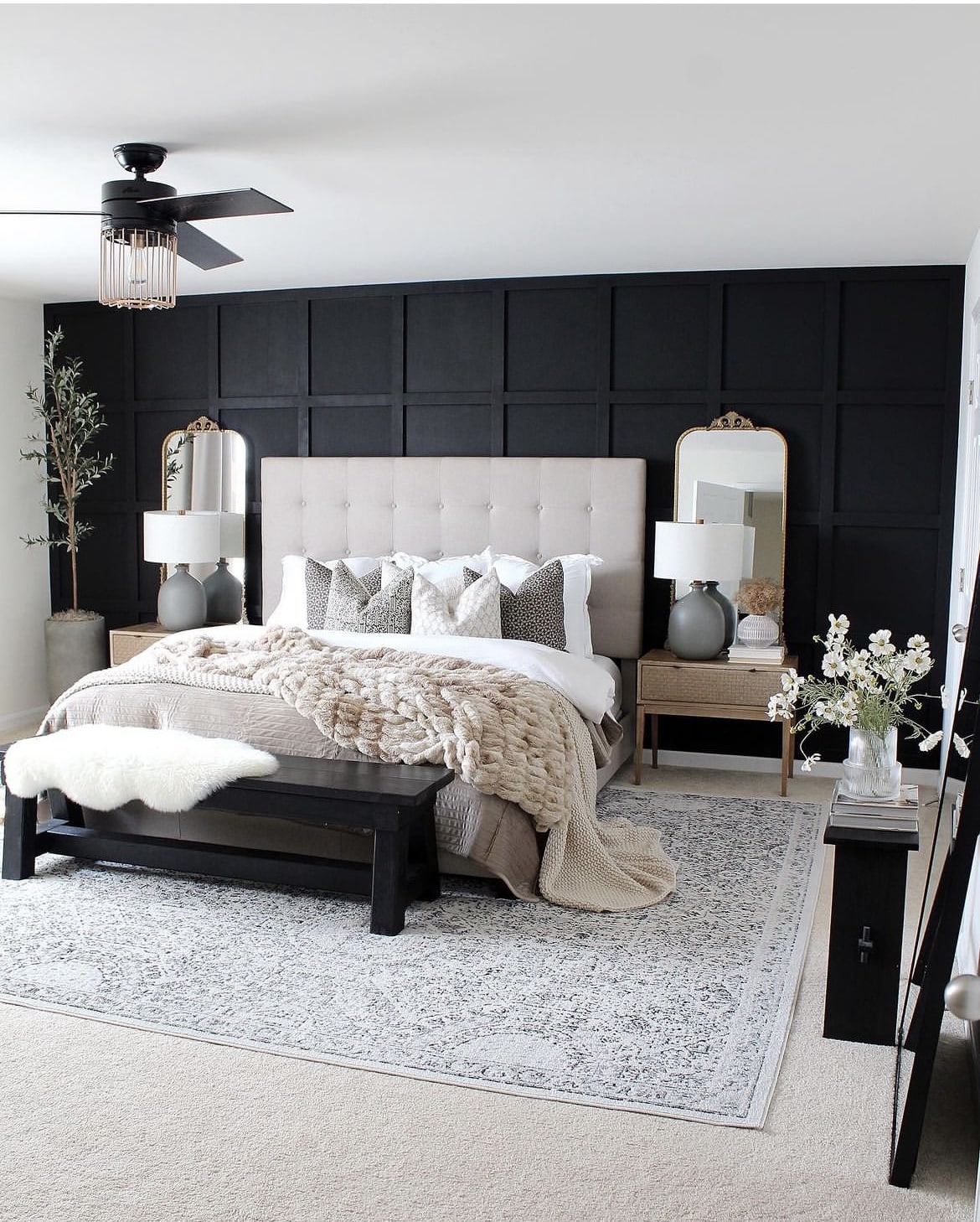 two tone paint ideas for bedroom