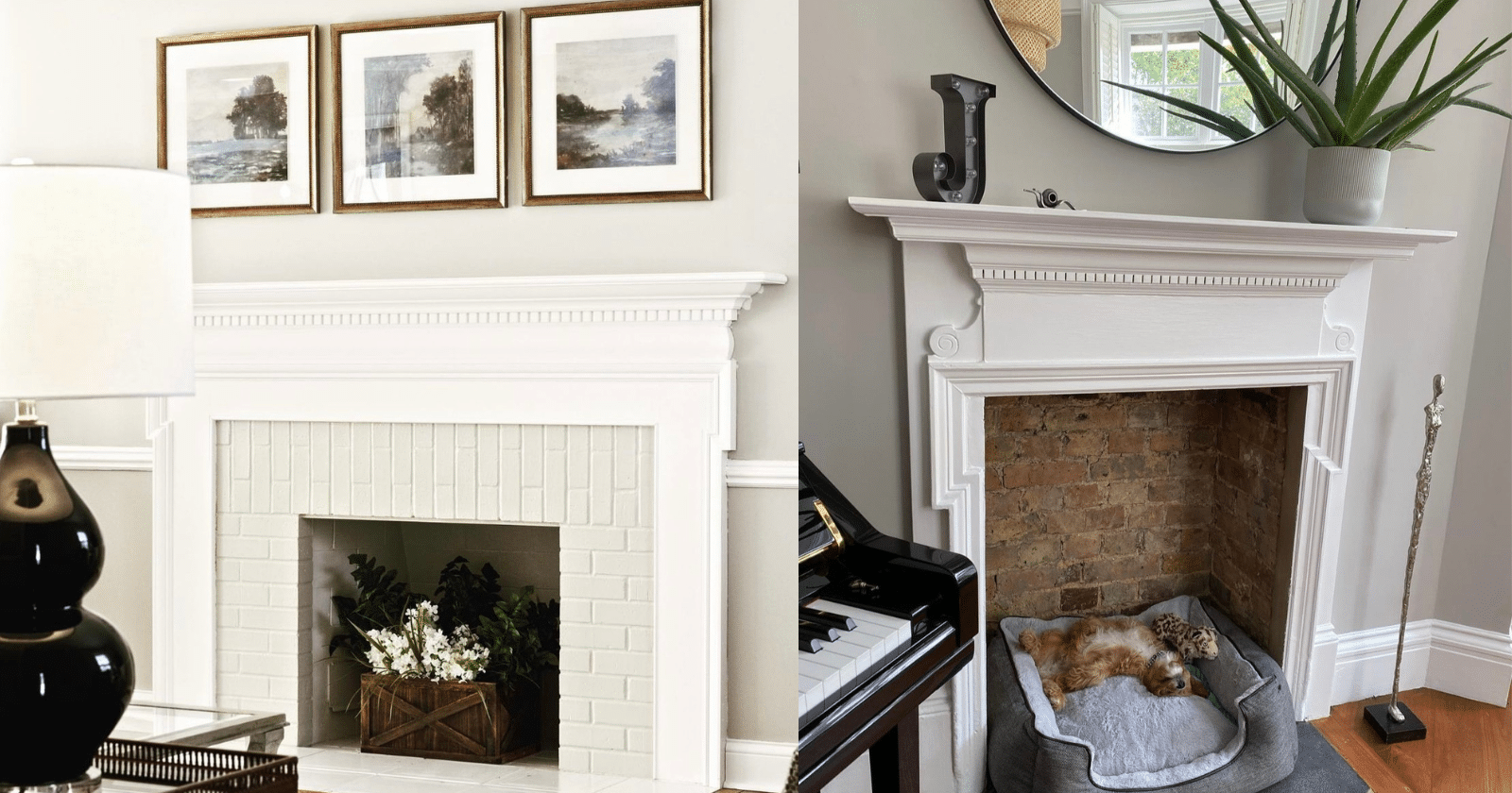 empty fireplace ideas