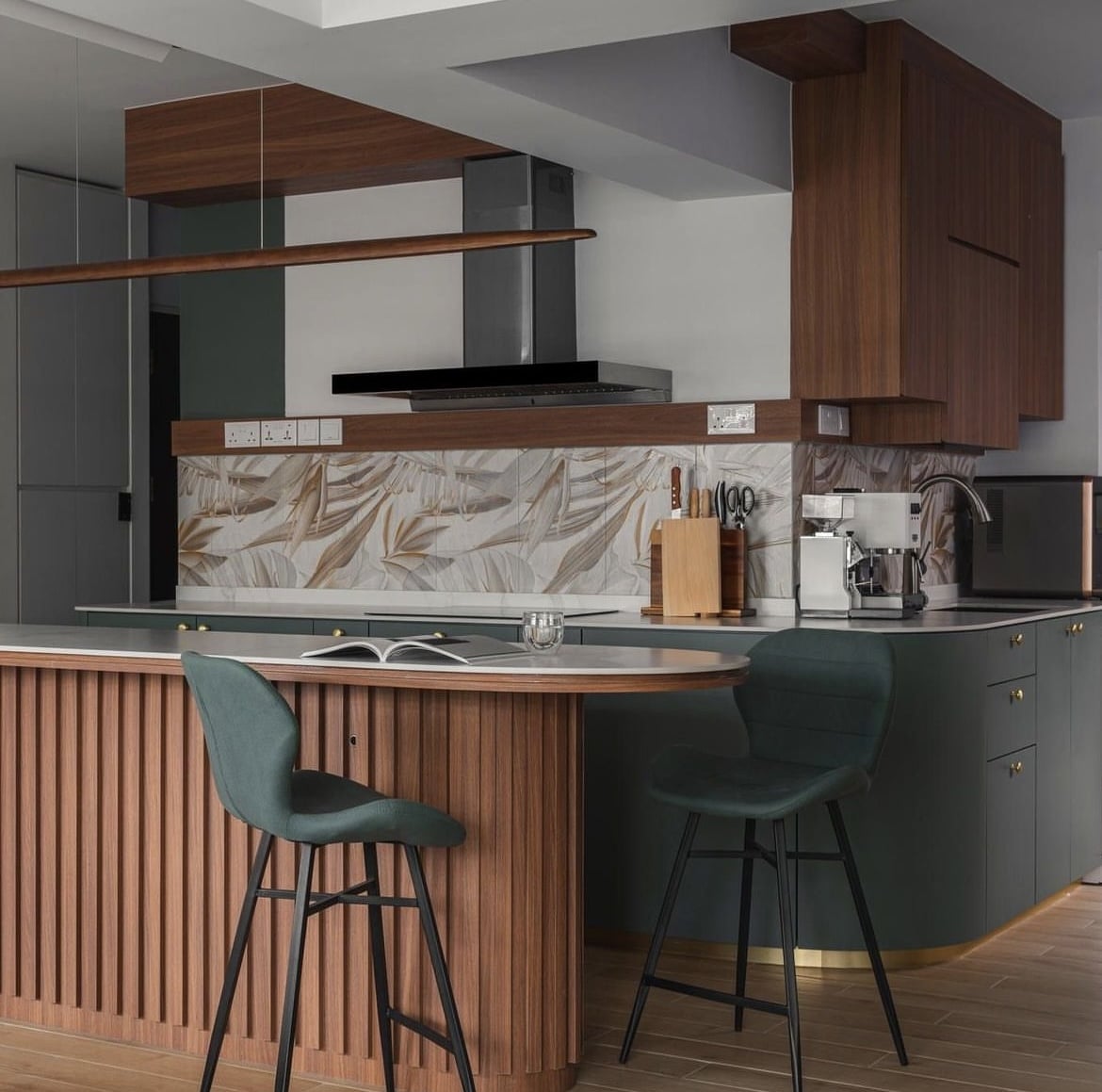 brown kitchen cabinets 9