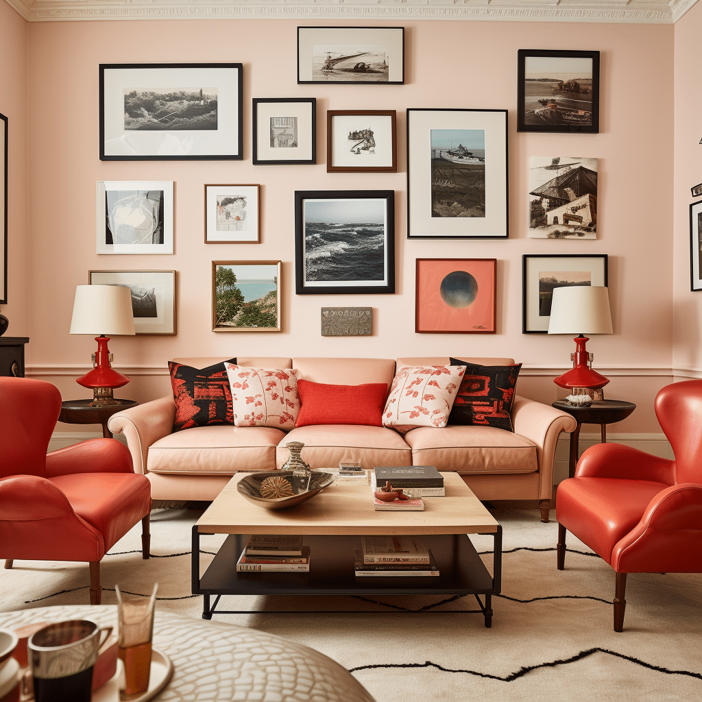 red living room ideas 12