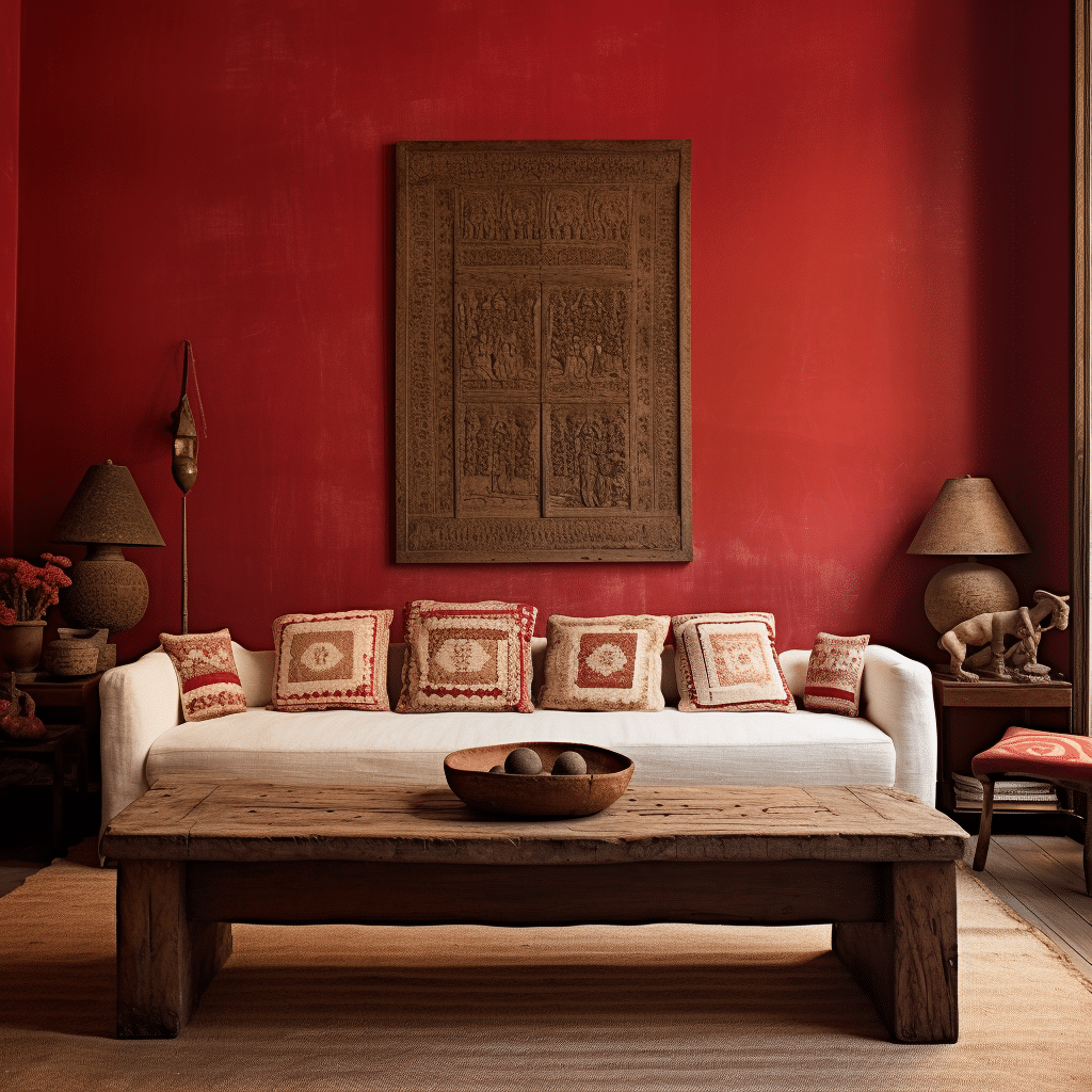 red living room ideas 13