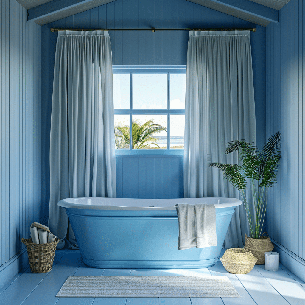 color drenching bathroom