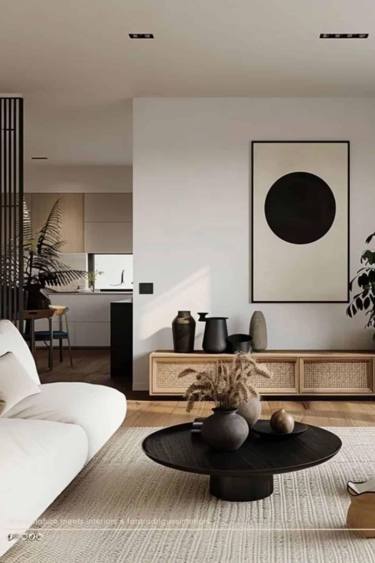 Japandi living room ideas